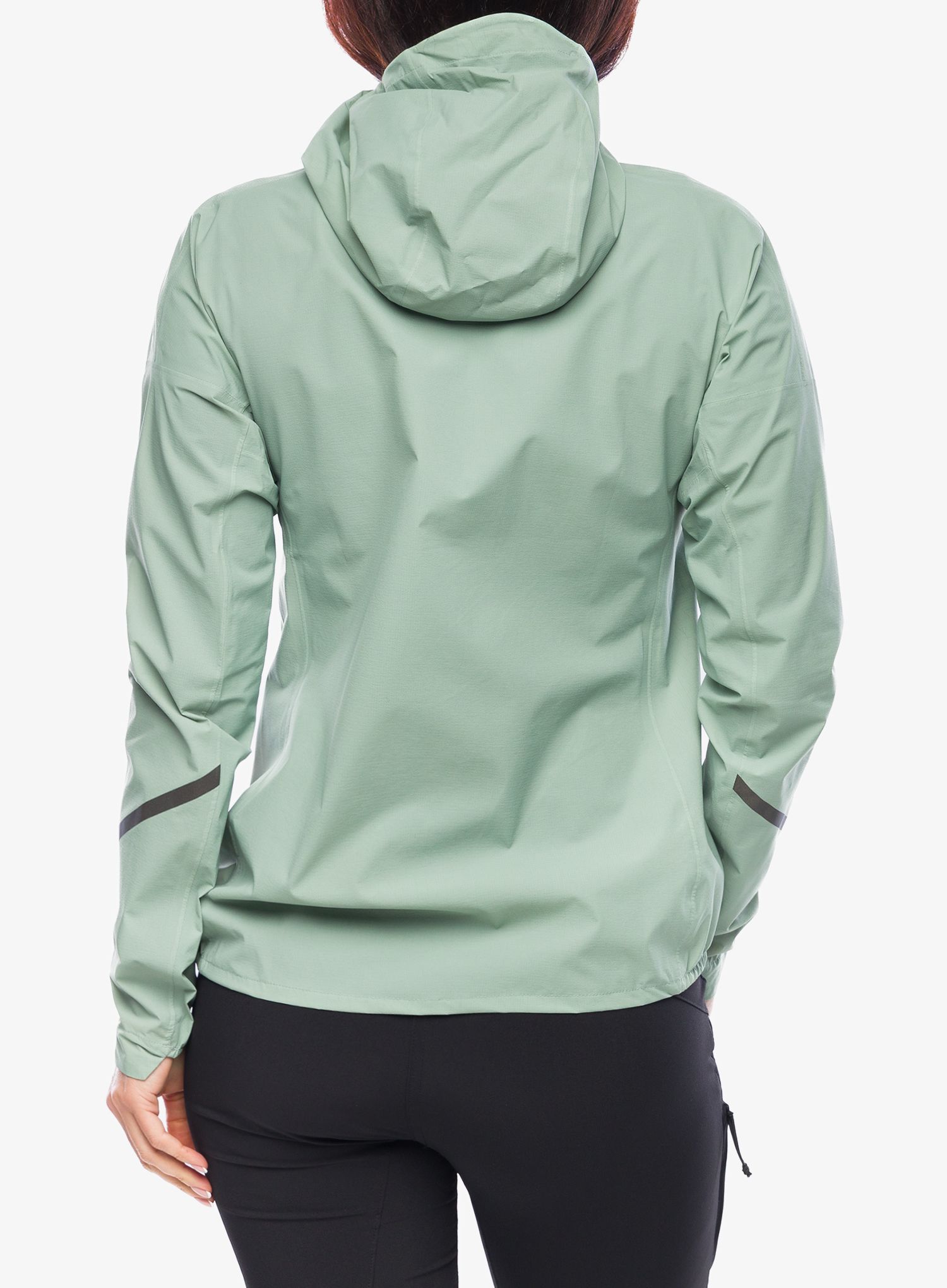 Nepremokavá bunda dámska adidas TERREX Xperior 2,5L Light RAIN.RDY Jkt - silver green