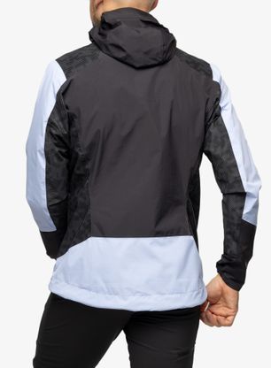 Bunda do dažďa adidas TERREX Xperior Hybrid Primeknit Rain Jkt - blue dawn/black