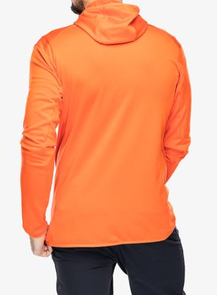 Turistická mikina adidas TERREX Xperior Light Fleece Hooded Jacket - semi impact orange