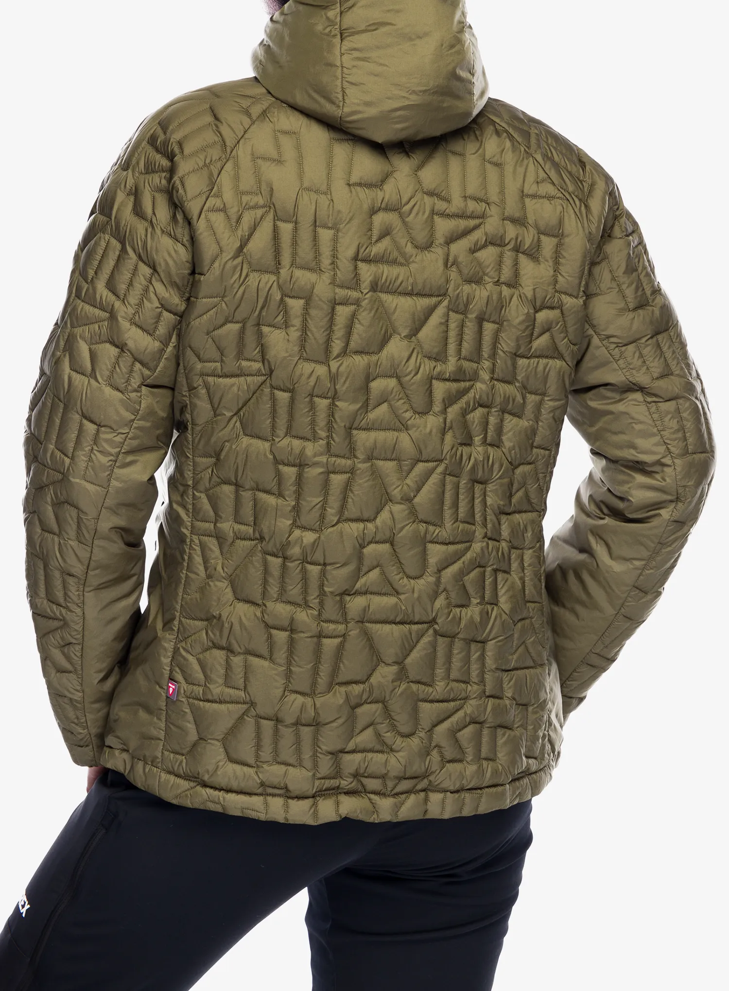 Zateplená bunda dámska adidas TERREX Xperior PrimaLoft Loose Fill Insulated Hooded Jkt - olive strata