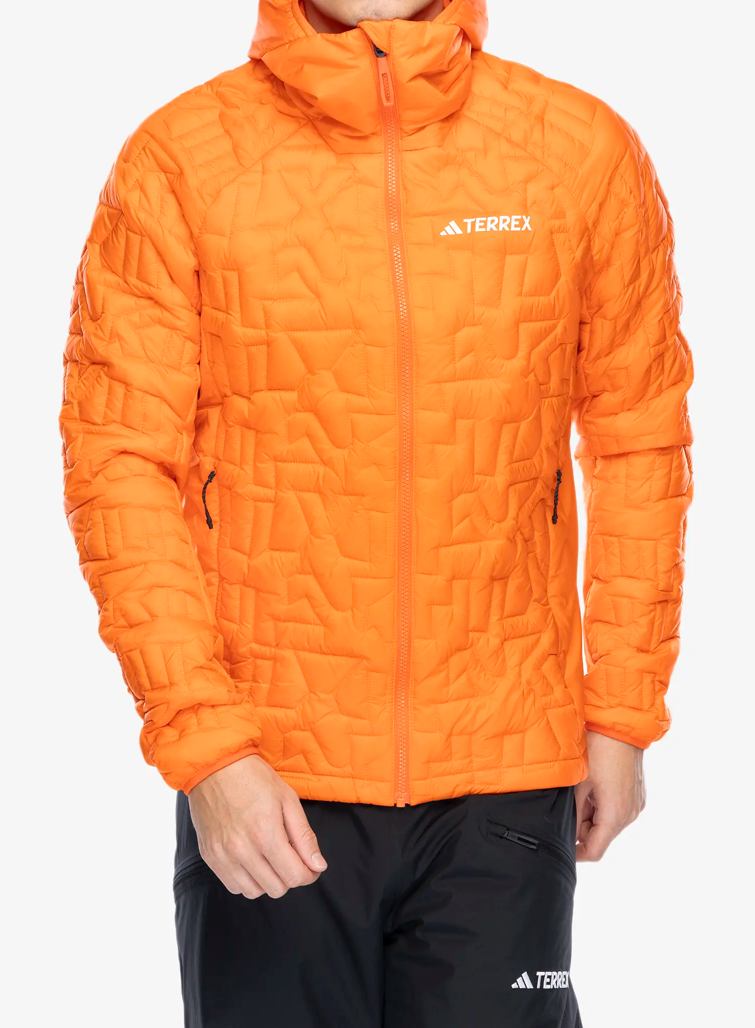 Zateplená bunda adidas TERREX Xperior PrimaLoft Loose Fill Insulated Hooded Jkt - semi impact orange