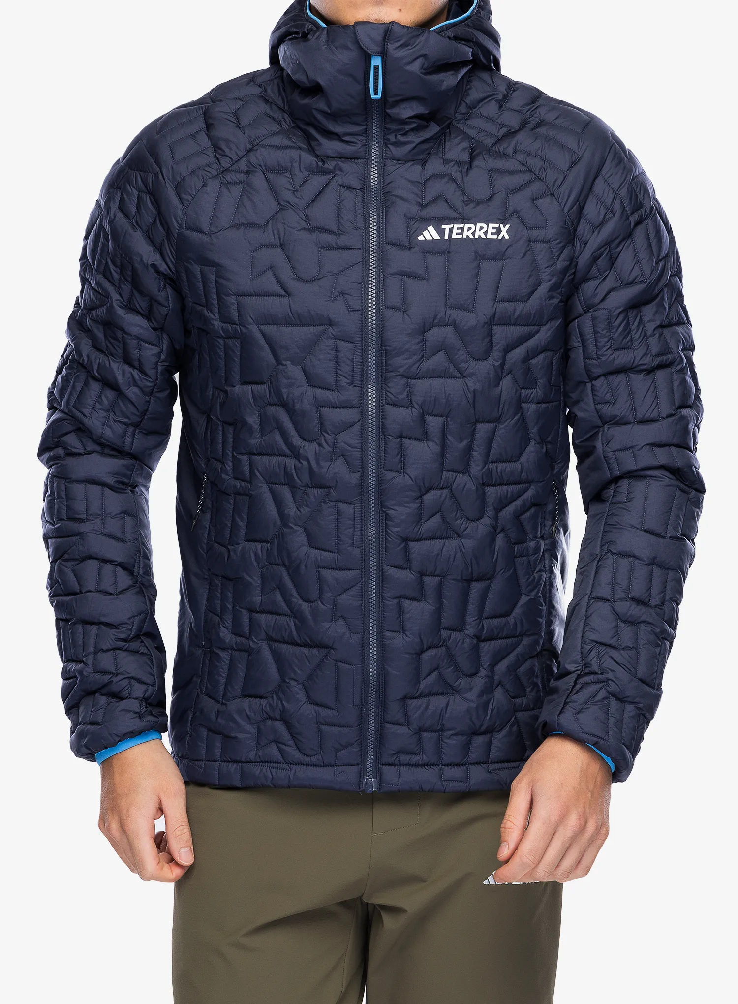 Zateplená bunda adidas TERREX Xperior PrimaLoft Loose Fill Insulated Hooded Jkt - shadow navy
