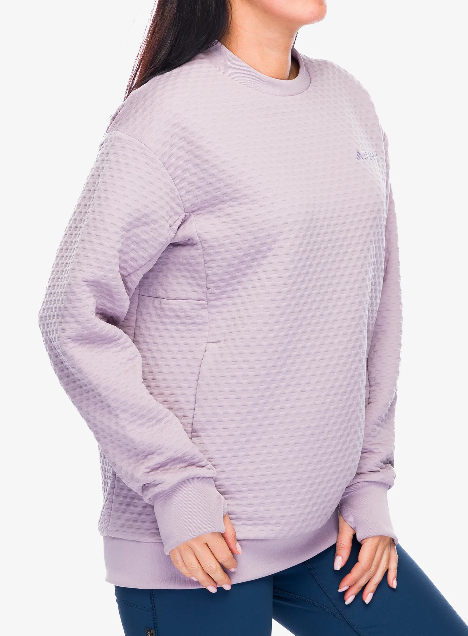 Mikina dámska adidas TERREX Xploric Crew Neck Sweater - preloved fig