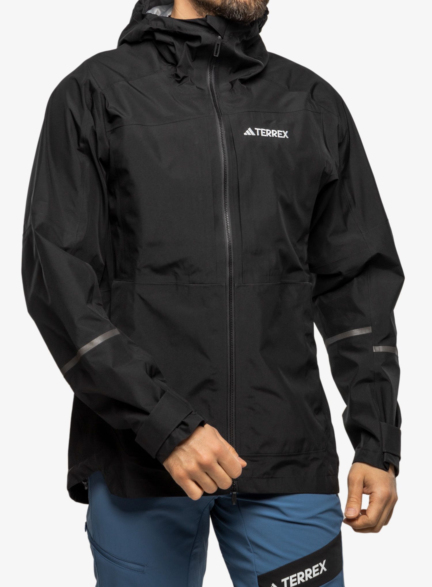 Nepremokavá bunda adidas TERREX Xploric GORE-TEX Rain Jacket - black/black