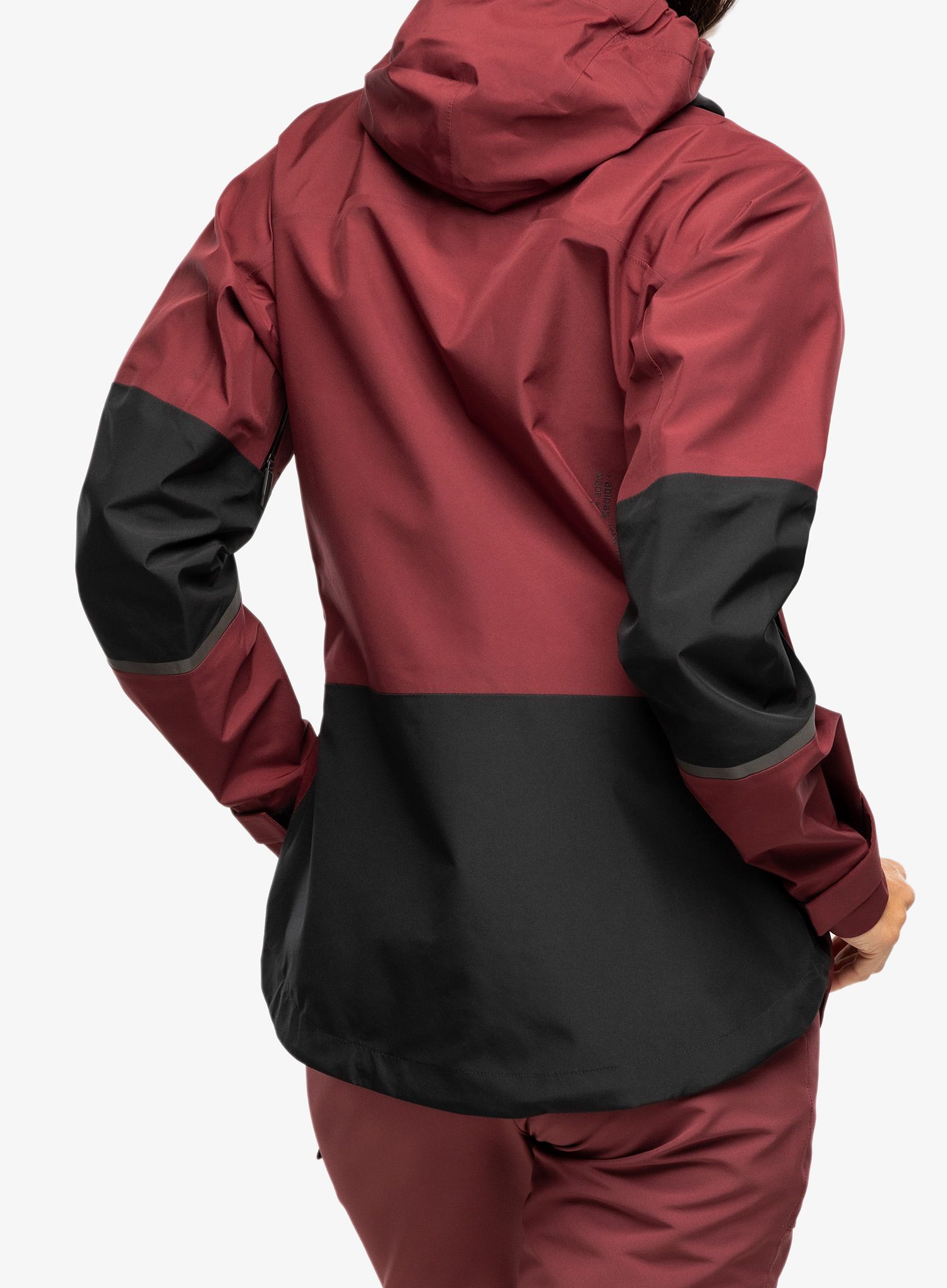 Nepremokavá bunda dámska adidas TERREX Xploric GORE-TEX Rain Jacket - shadow red/black