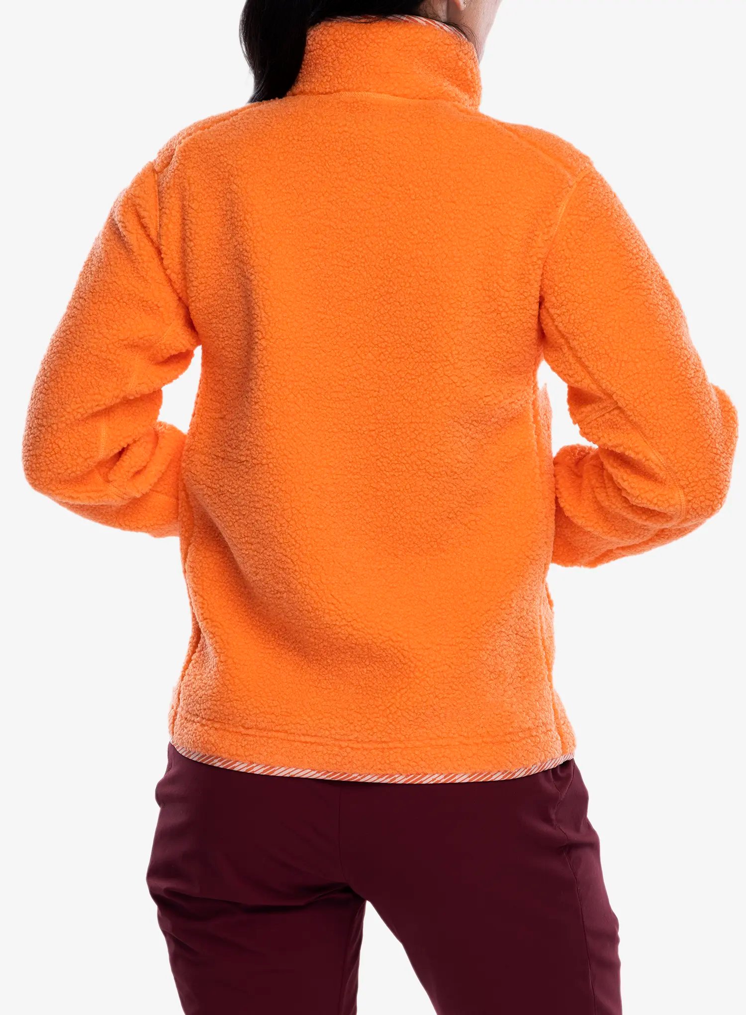 Flísová mikina dámska adidas TERREX Xploric High Pile Fleece Pullover - amber tint