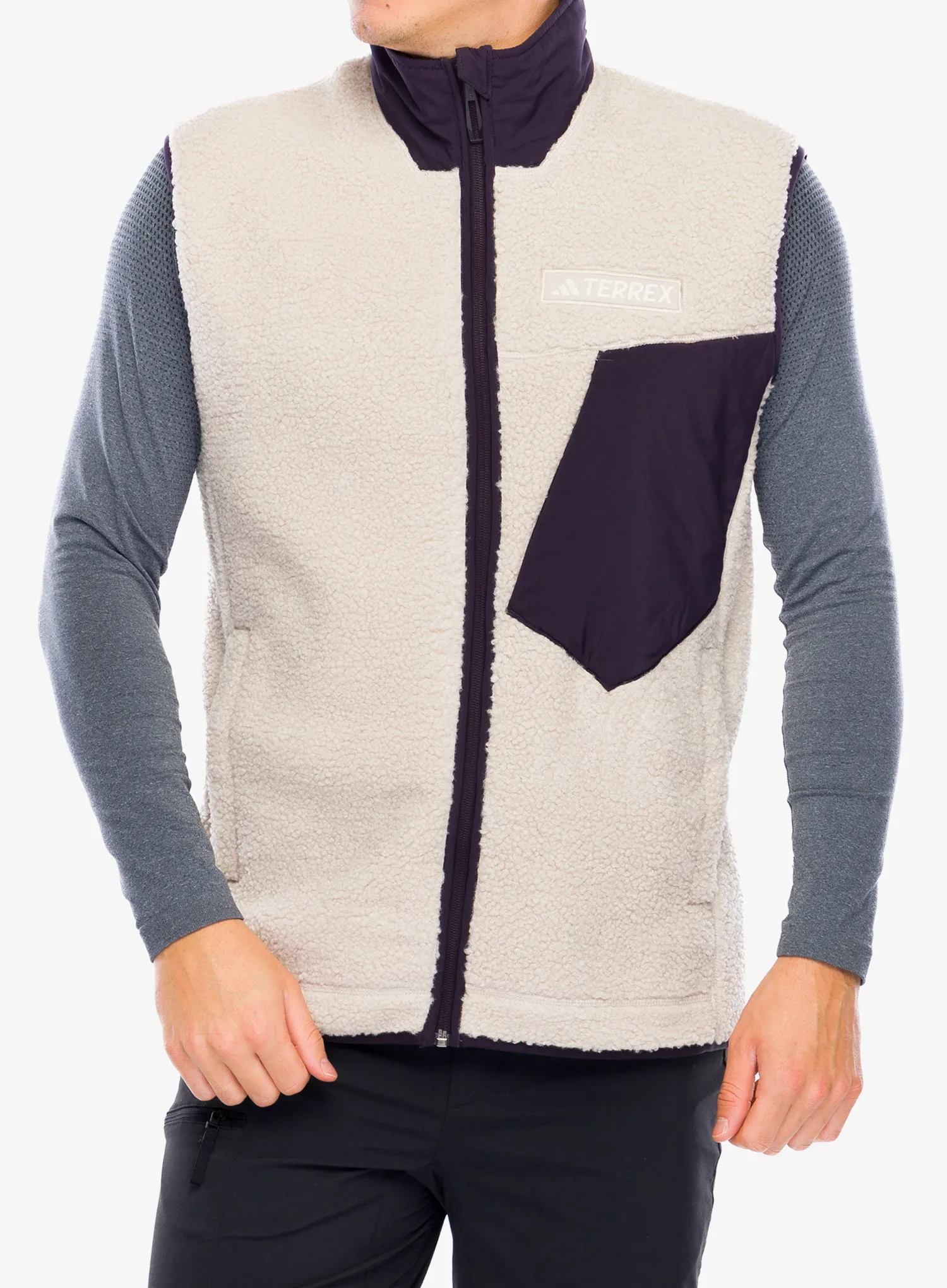 Vesta adidas TERREX Xploric High Pile Fleece Vest - wonder beige