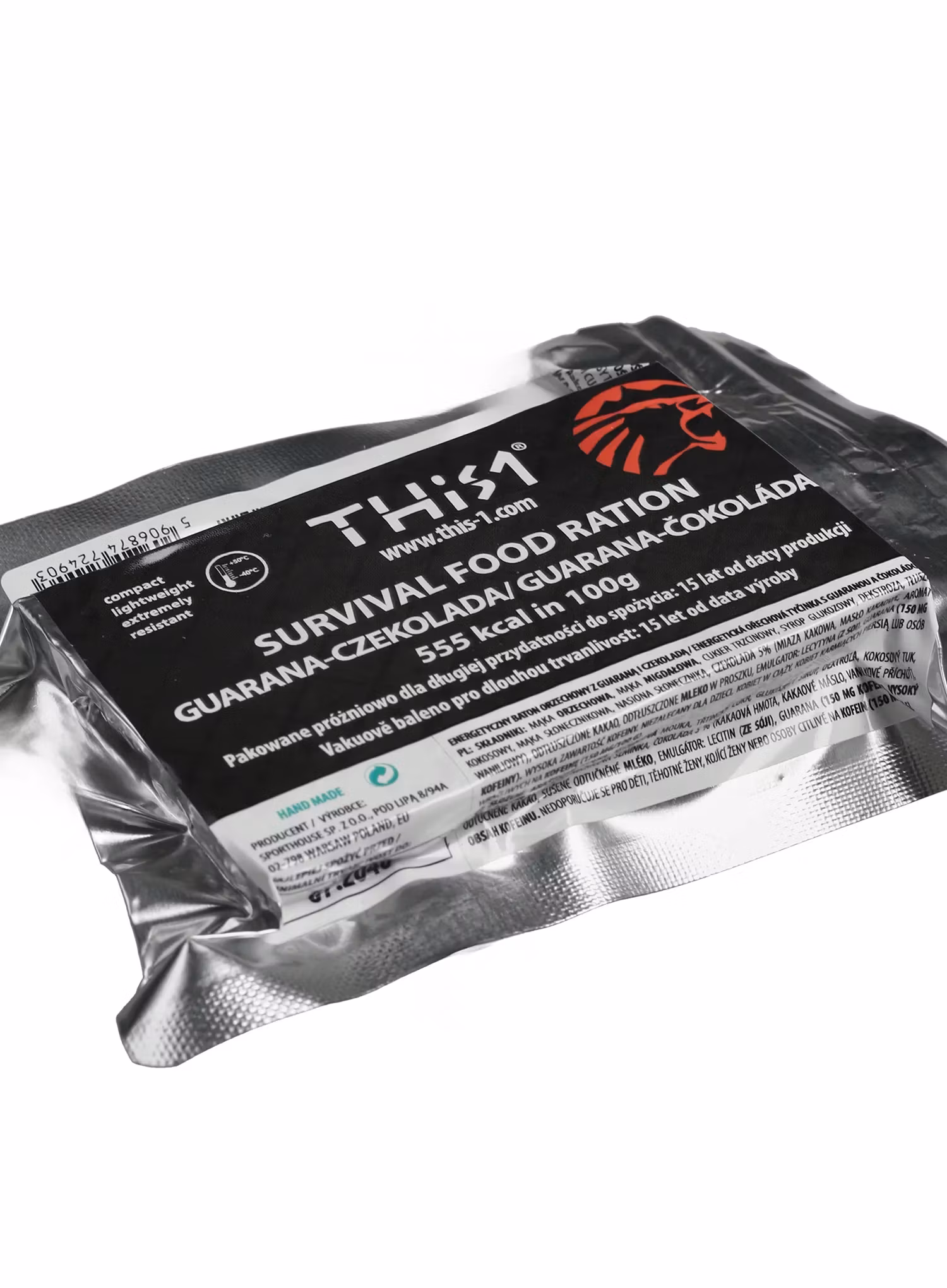 Energetická tyčinka This-1 Survival Bar - nuts/guarana/chocolate