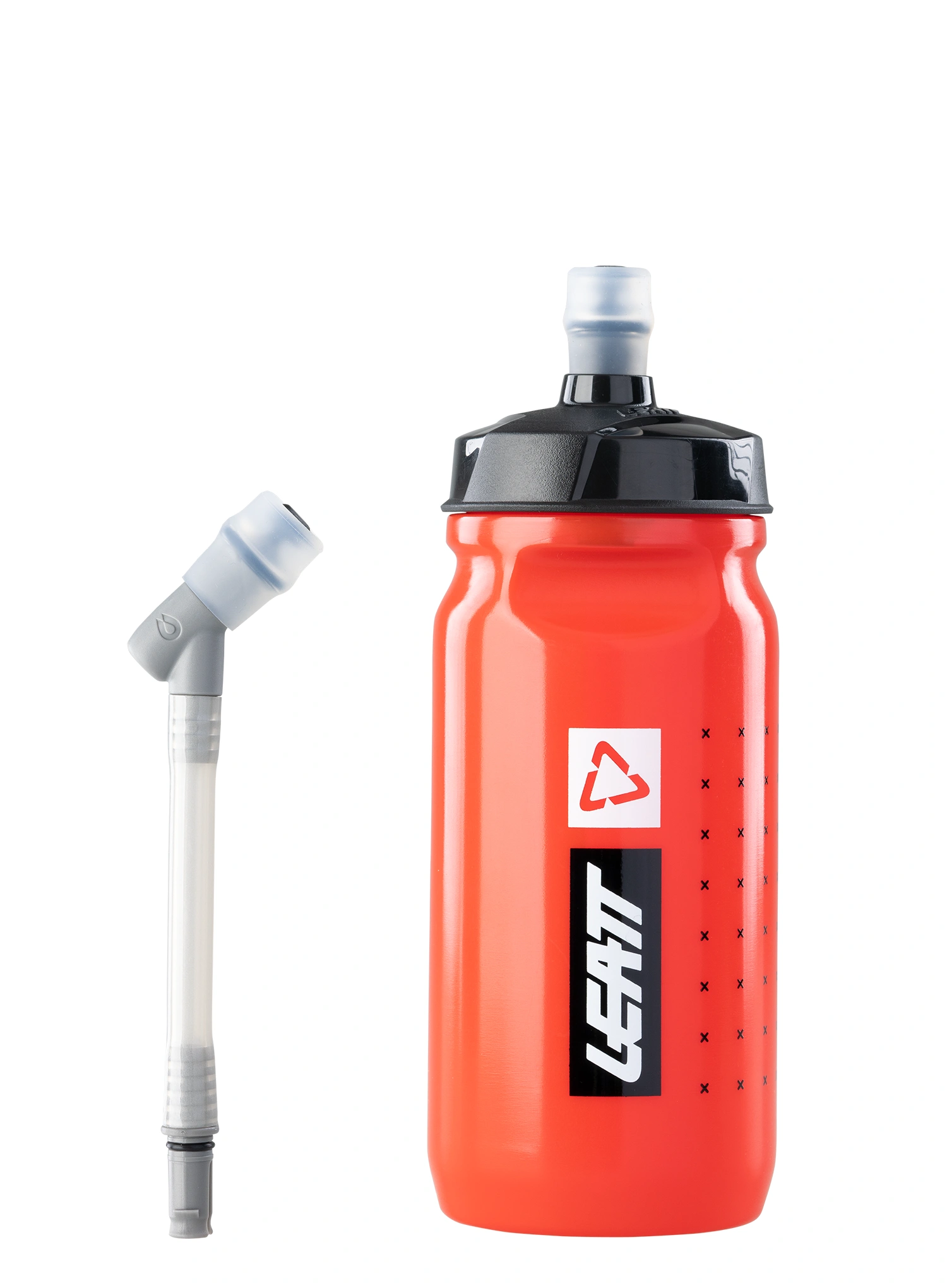 Fľaša na bicykel Leatt Bottle SteadySip Convertible 600 ml - fire