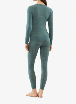 Dámske termoprádlo Viking Base Layer Sigrid Set - green