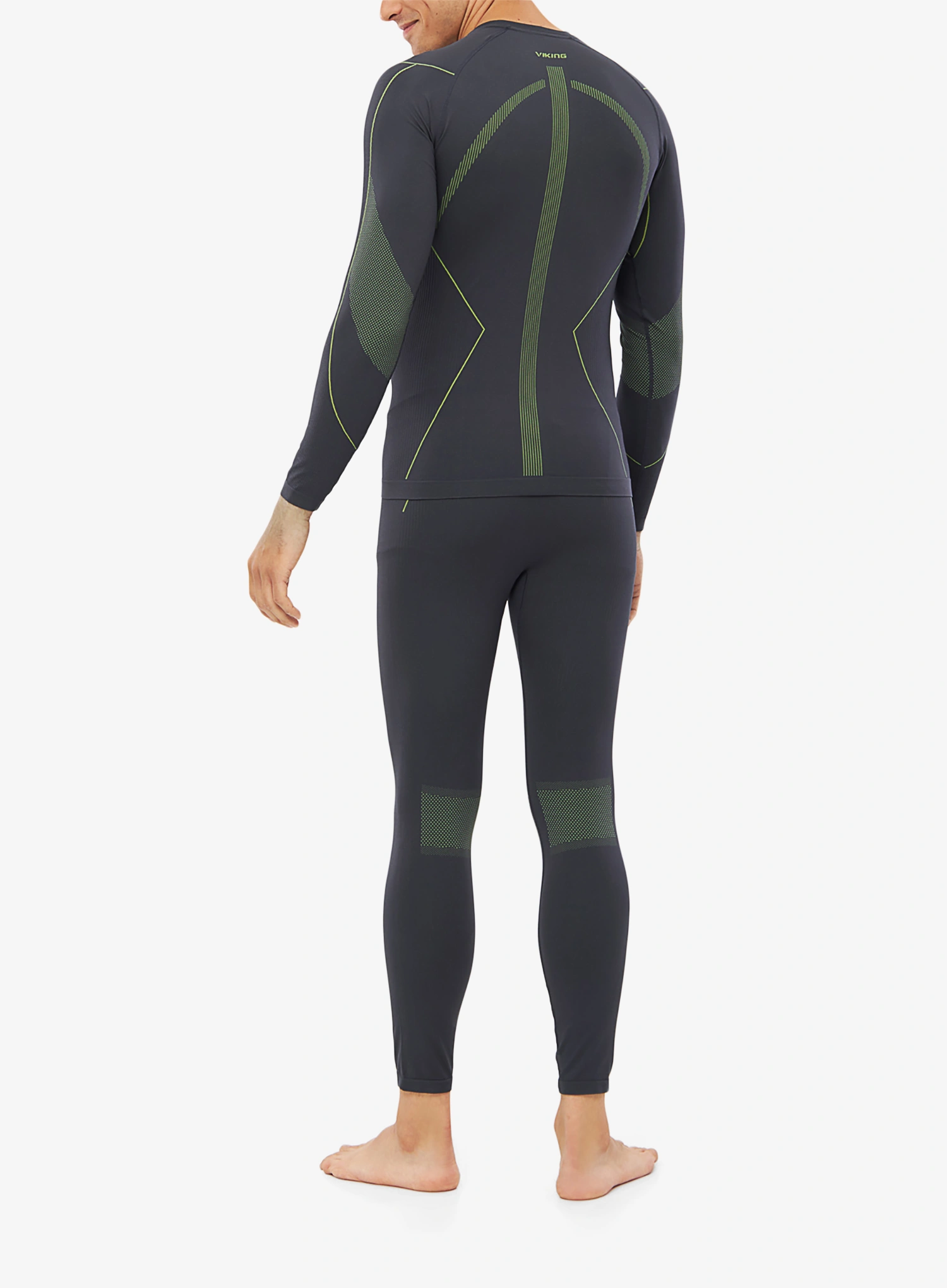 Termo pradlo Viking Base Layer Rocket Set - dark grey/lime