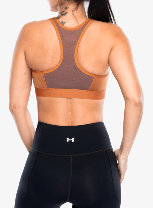 Športová podprsenka Icebreaker Merino 125 ZoneKnit Racerback Bra - dusty clay/carob/cb