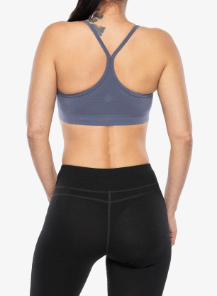 Športová podprsenka Smartwool Merino Blend Bralette - nightfall blue