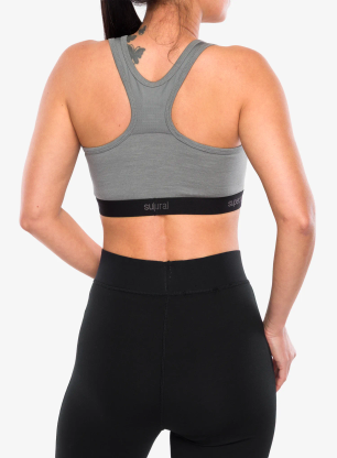 Športová podprsenka Super.natural Tundra220 Semplice Bra - cashmere grey melange