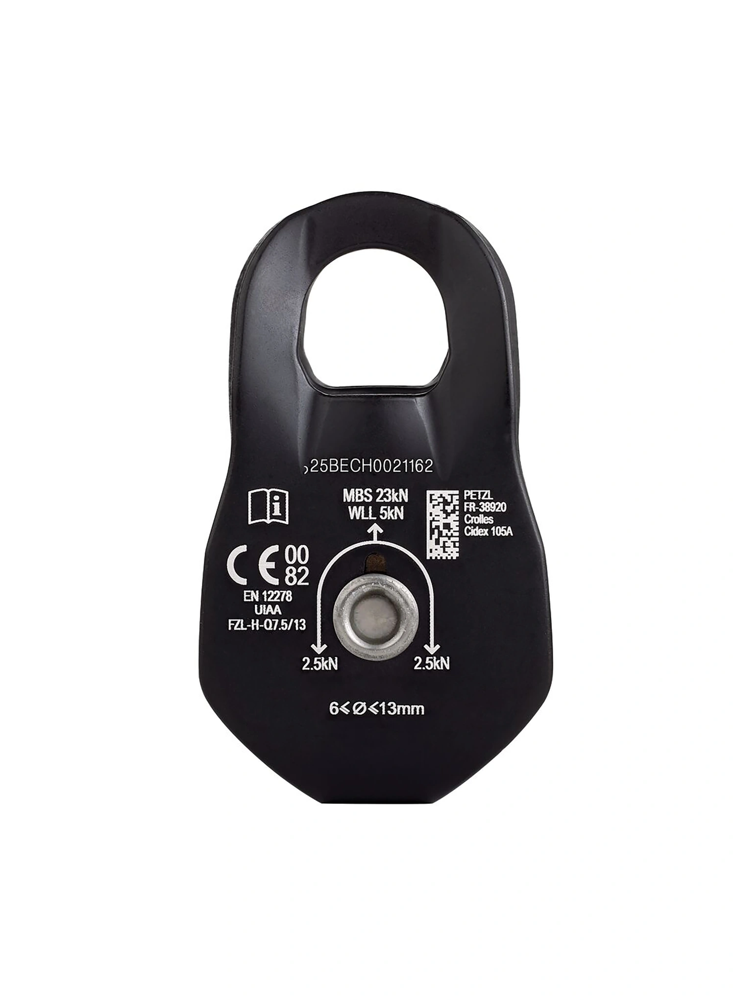 Kladka na lano Petzl Fixe - black/black