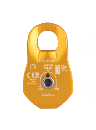 Kladka na lano Petzl Fixe - yellow/yellow