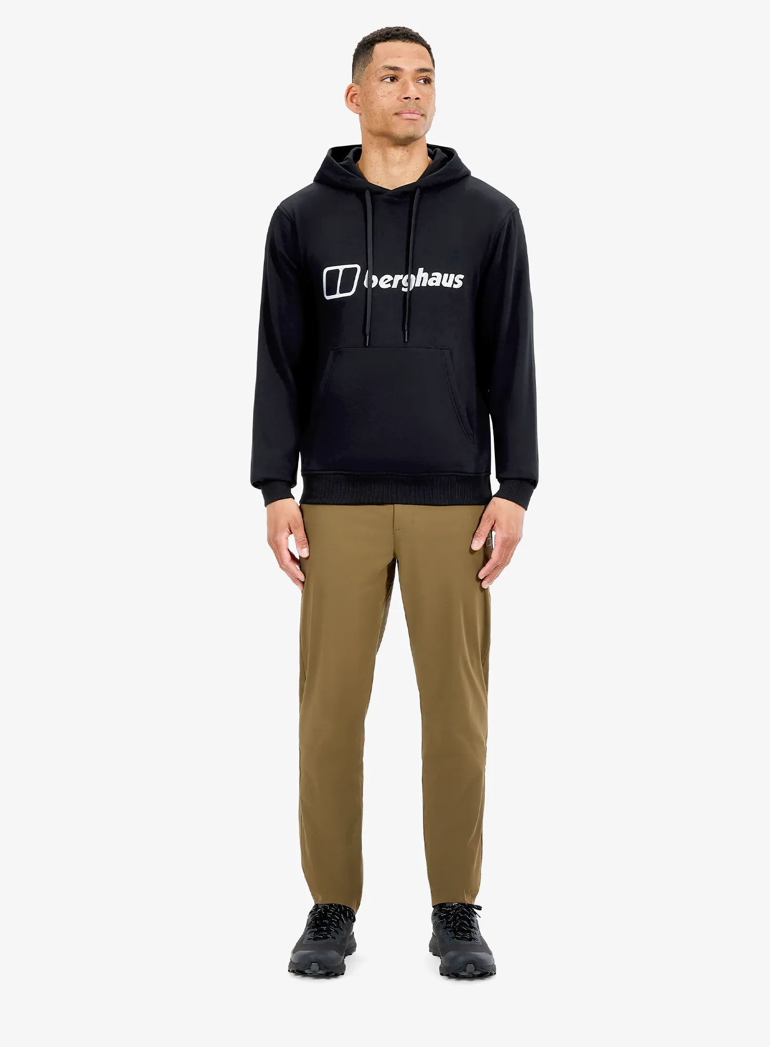 Mikina Berghaus Logo Hoody Light - jet black