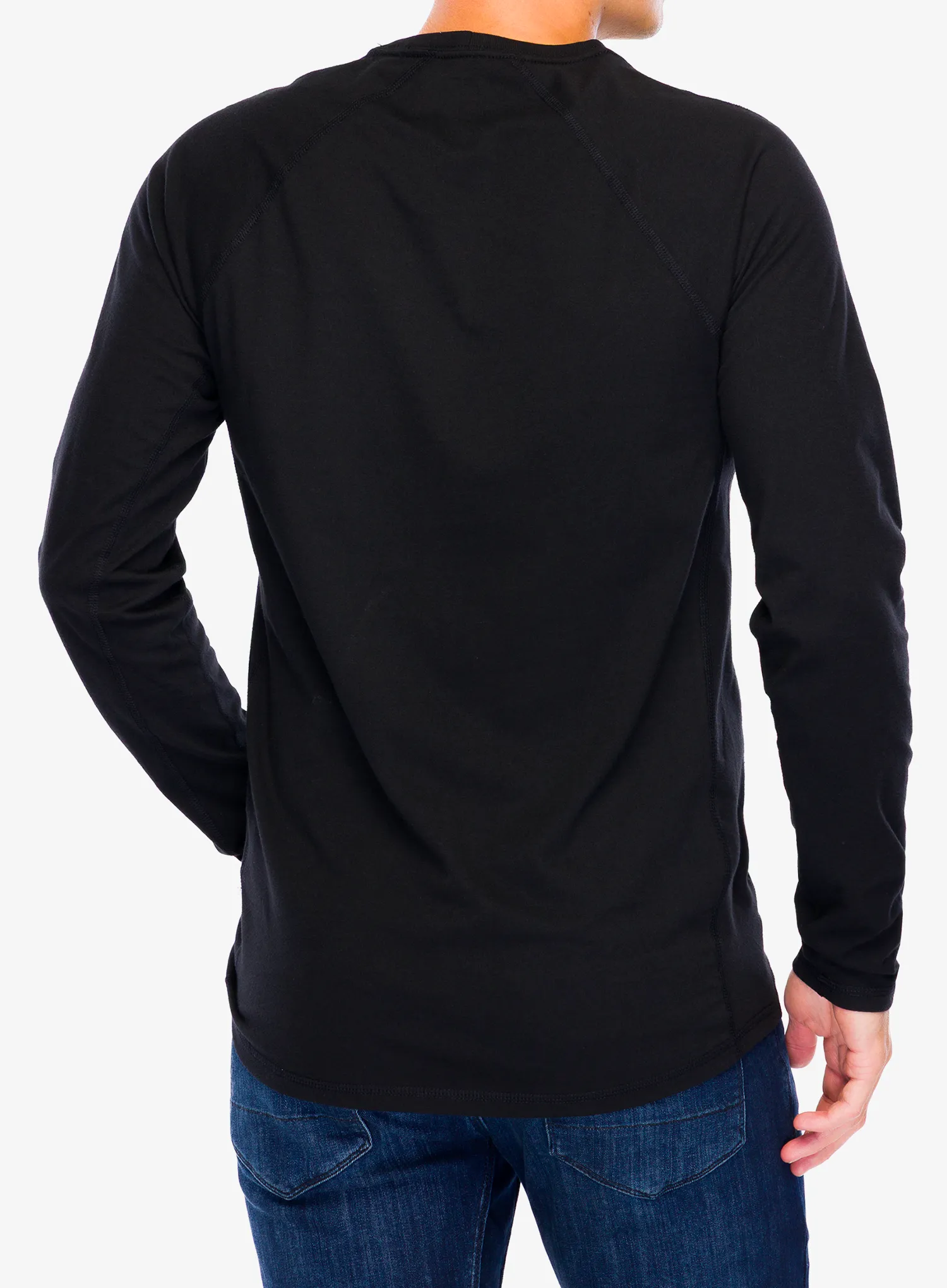 Mikina bez kapucne Carhartt Midweight L/S Pocket T-Shirt - black
