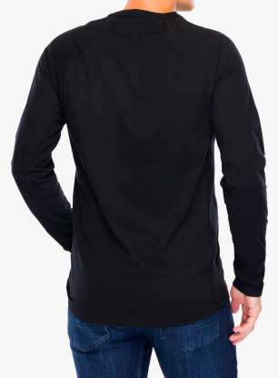 Mikina bez kapucne Carhartt Midweight L/S Pocket T-Shirt - black