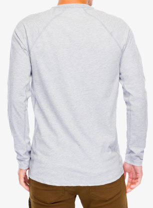 Mikina bez kapucne Carhartt Midweight L/S Pocket T-Shirt - heather grey