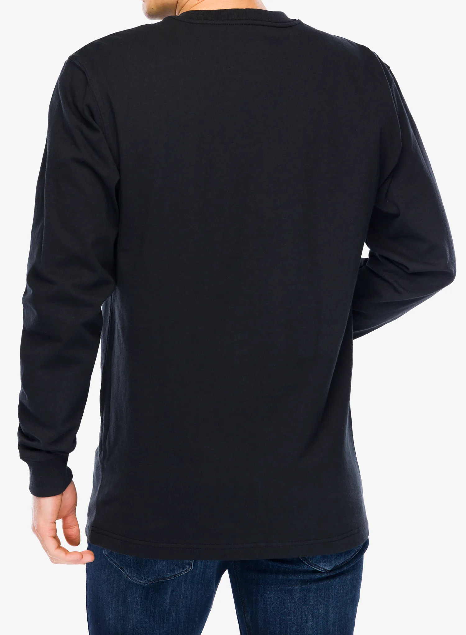 Mikina bez kapucne Carhartt Workwear Pocket T-Shirt L/S - black
