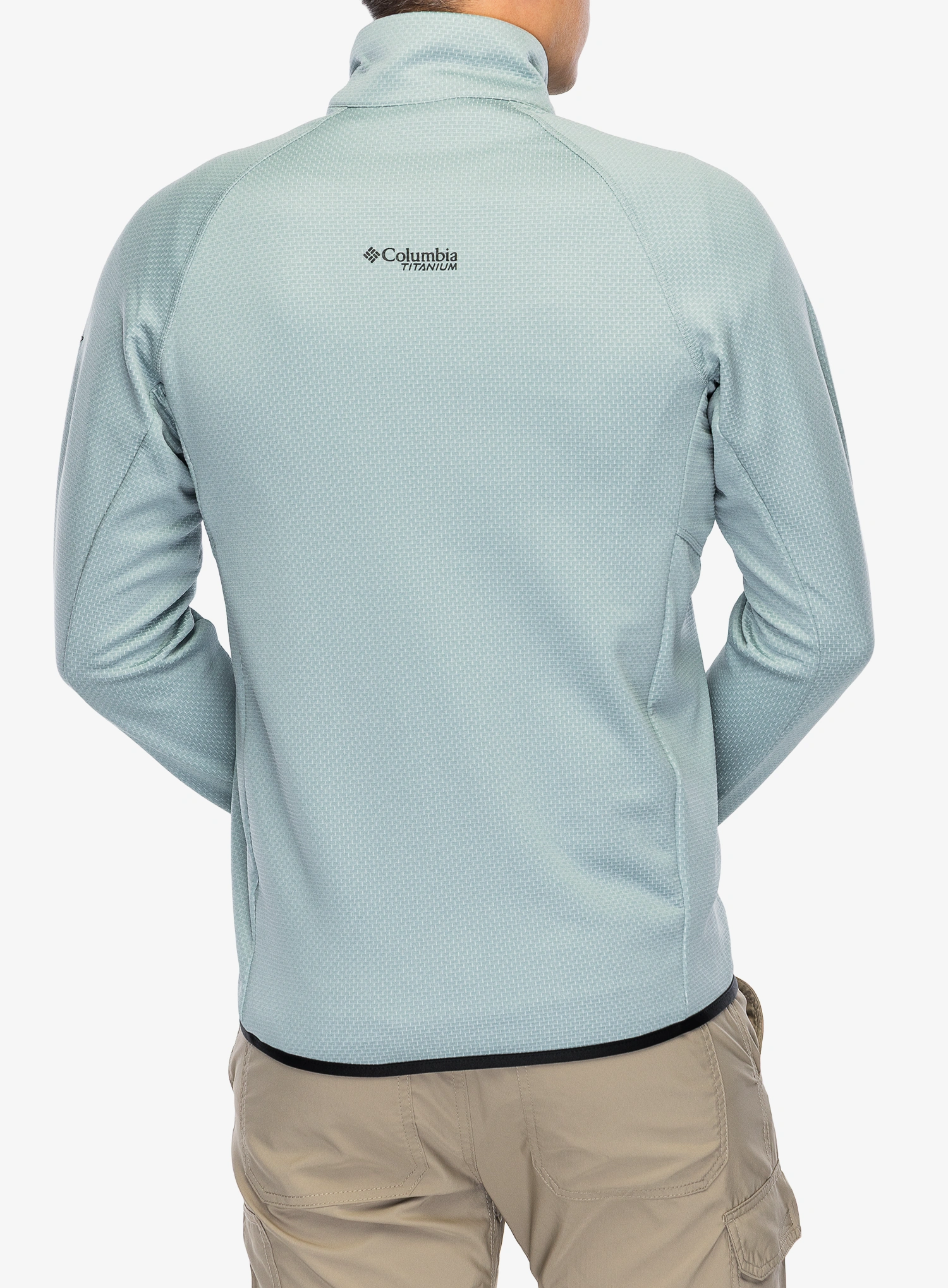 Mikina bez kapucne Columbia Triple Canyon Grid Fleece Full Zip II - crushed blue/black