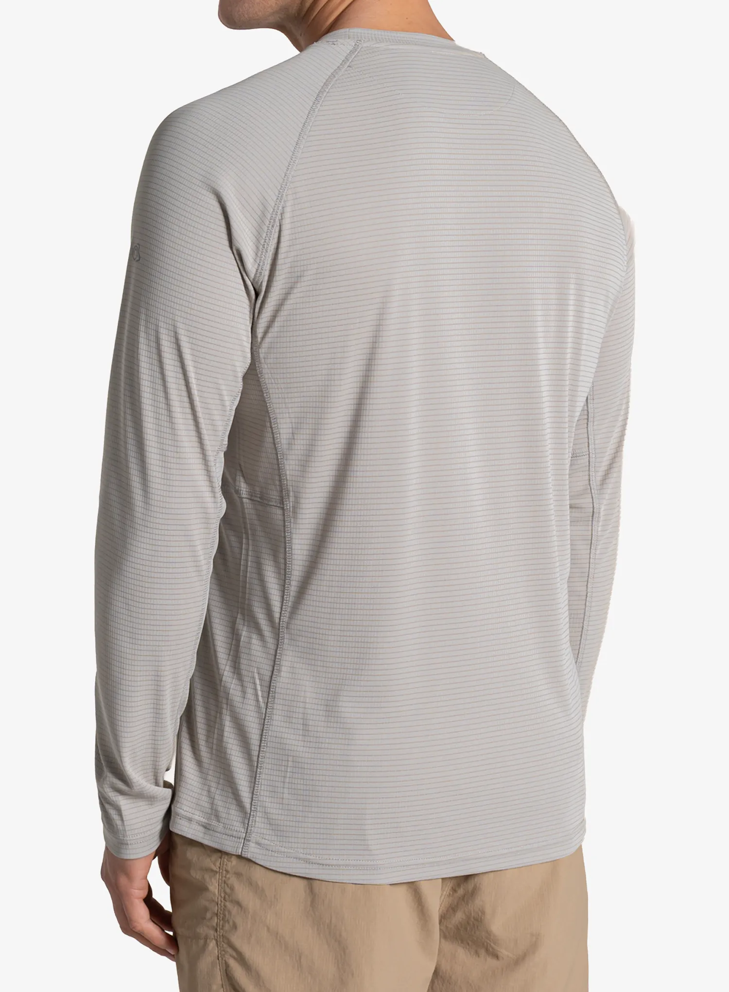 Mikina bez kapucne Craghoppers NosiLife SolarShield+ Long Sleeved T-Shirt - parchment