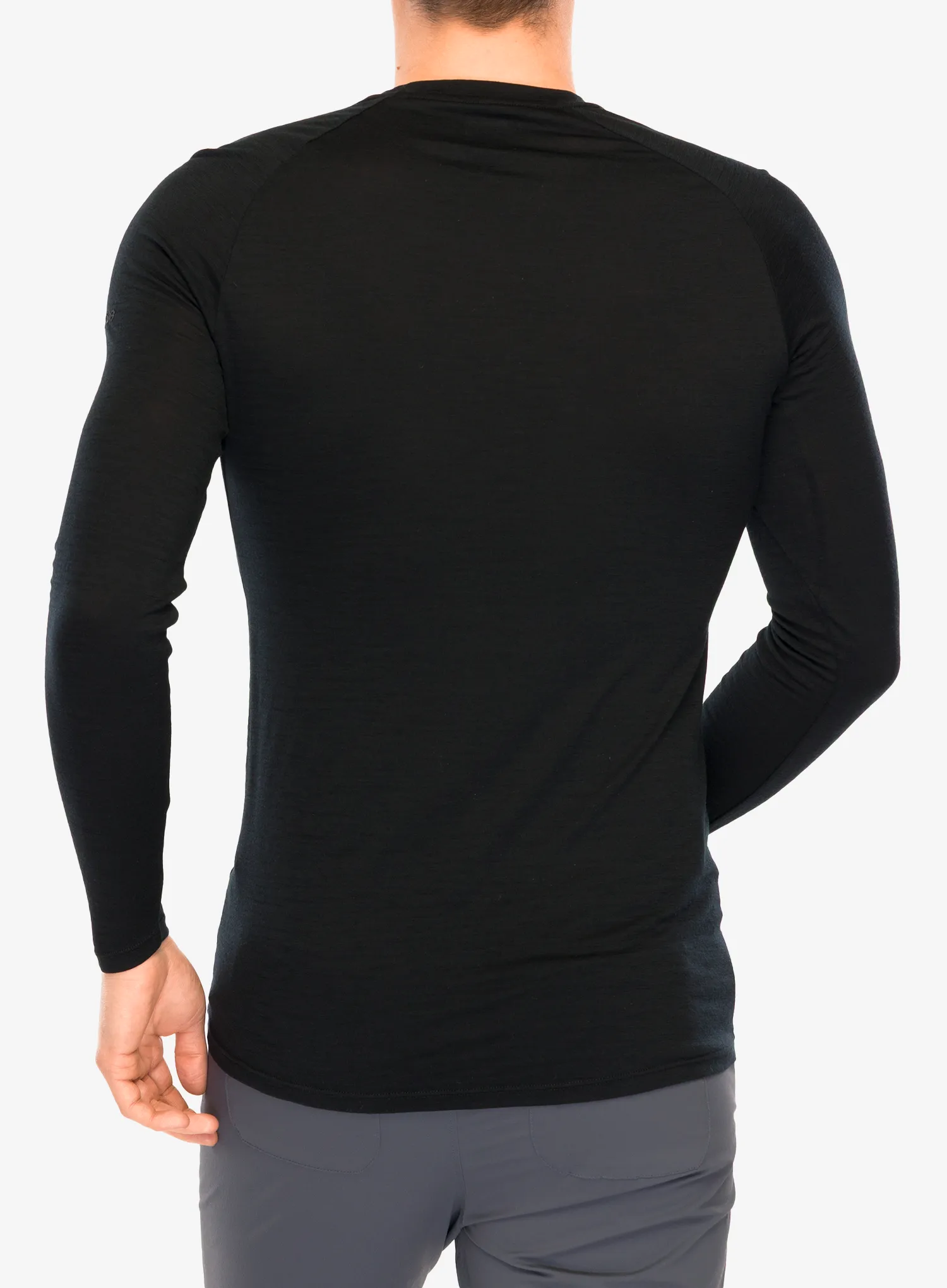 Mikina bez kapucne Inov-8 Merino Long Sleeve T-Shirt - black