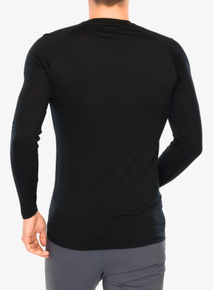 Mikina bez kapucne Inov-8 Merino Long Sleeve T-Shirt - black