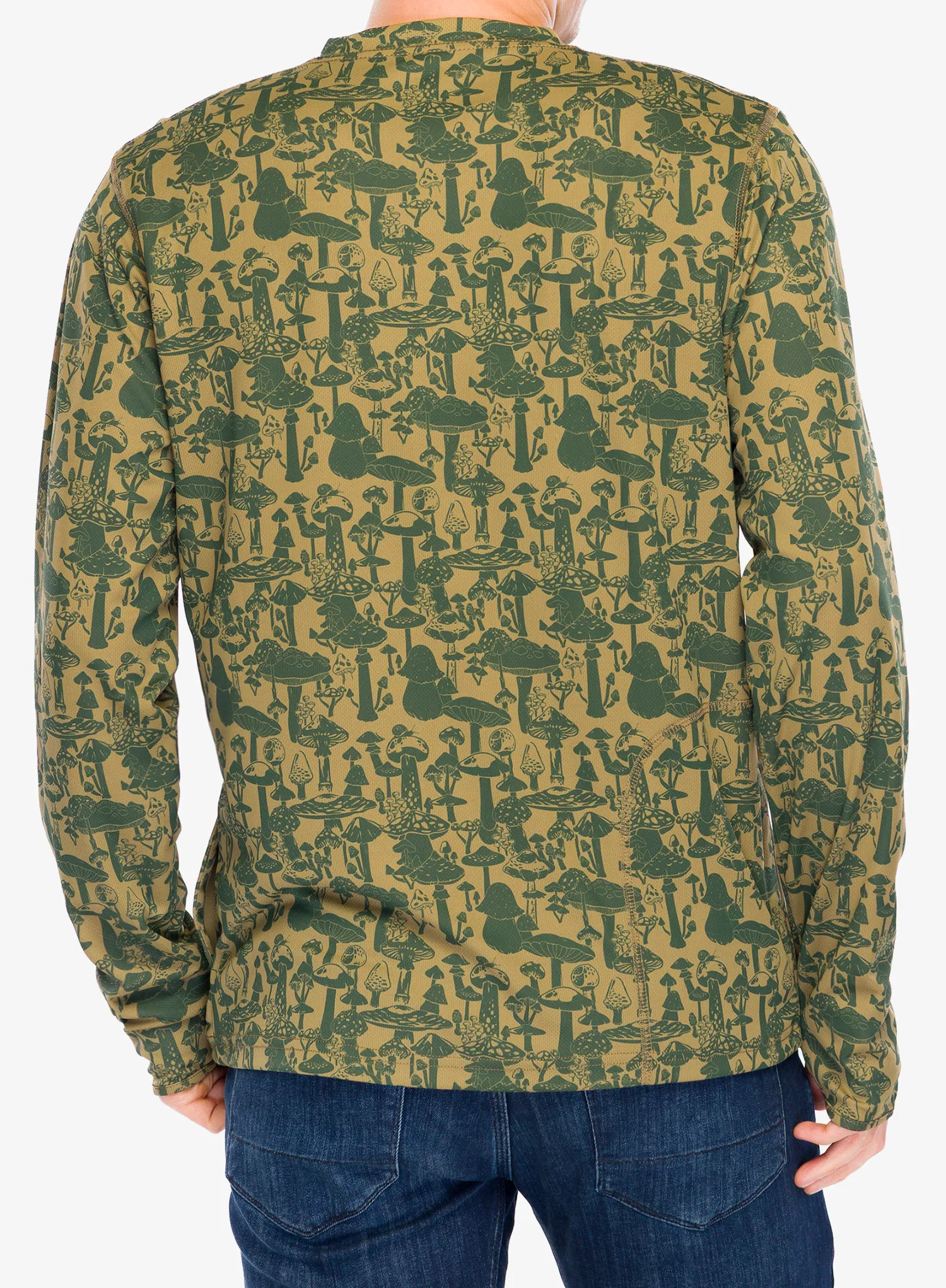 Mikina bez kapucne Kavu Sol Crew - forest forged