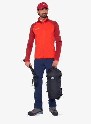 Mikina bez kapucne Mammut Aconcagua ML Jacket - red/dark red