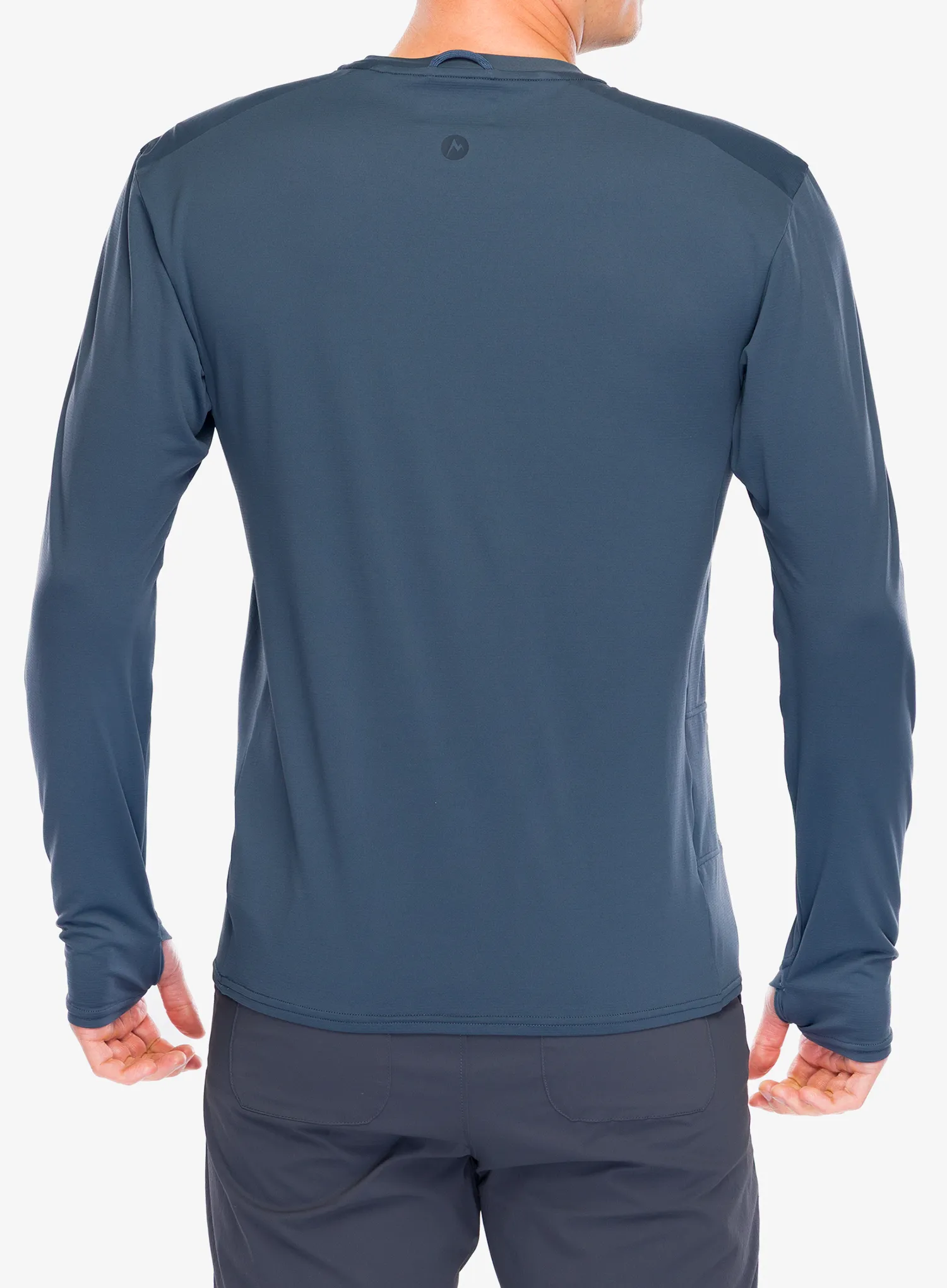 Mikina bez kapucne Marmot AirExchange SolarShield Crew L/S - thunderhead 