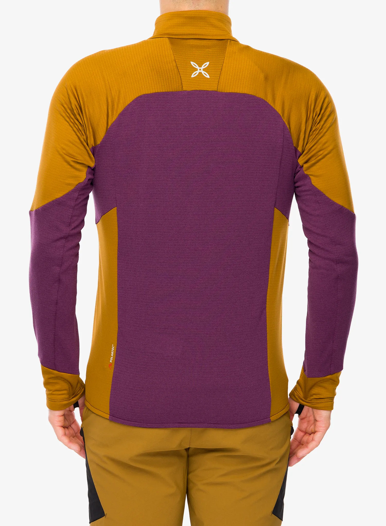 Mikina bez kapucne Montura Rise Maglia - wine red/ bronze brown