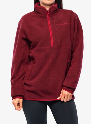 Mikina bez kapucne Norrona Norrøna Warm2 Halfzip - rhubarb melange