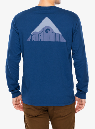 Mikina bez kapucne Patagonia L/S Driftways Organic T-Shirt - clement blue