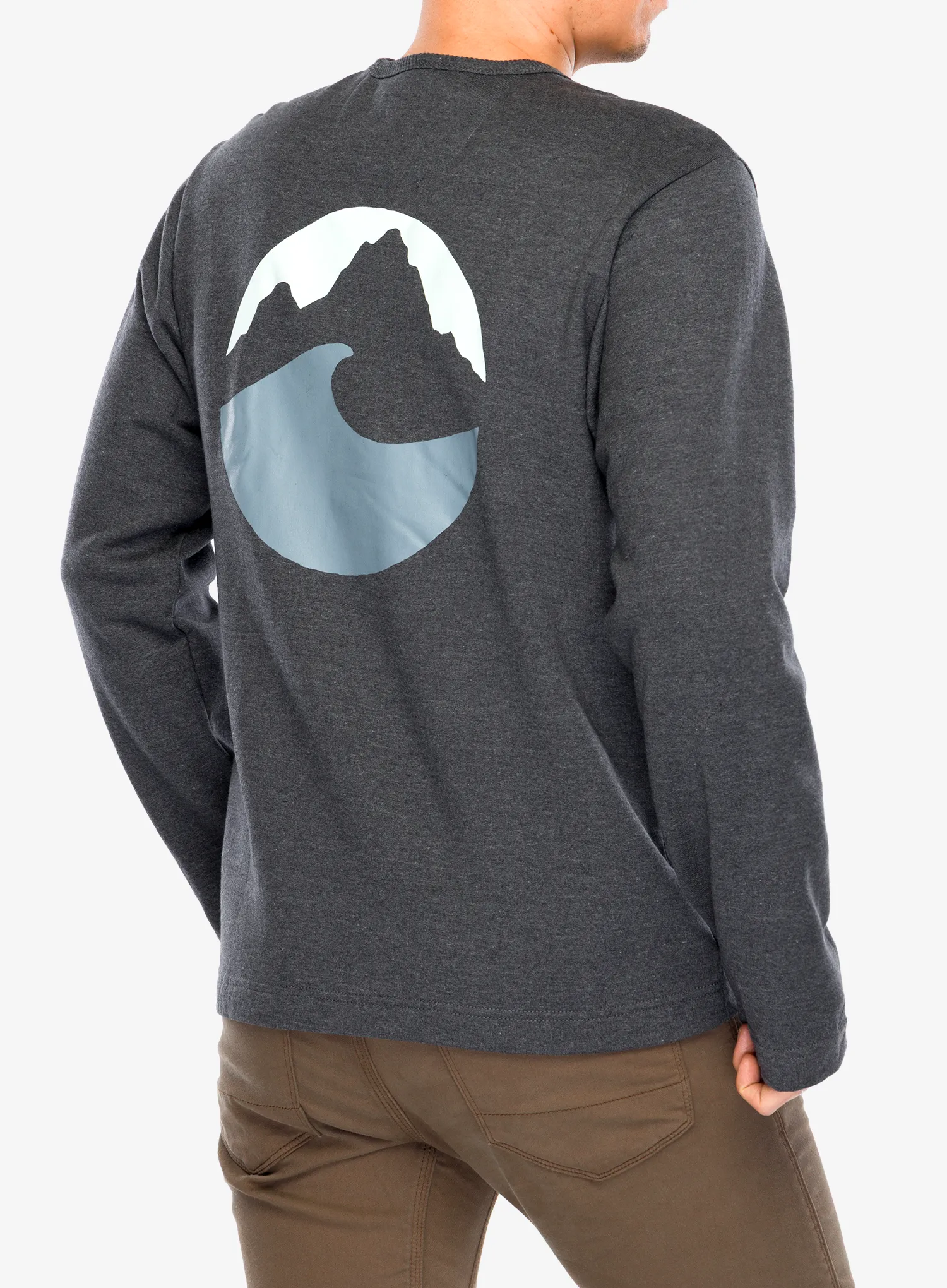 Mikina bez kapucne Patagonia LW Applied Imagination Wildrise Crew - ink black