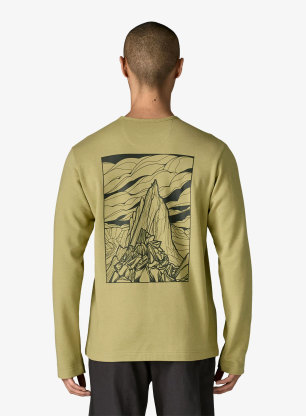 Mikina bez kapucne Patagonia LW Cloud Crag Wildrise Crew - gumtree green