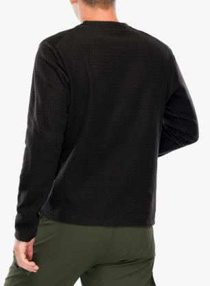 Mikina bez kapucne Patagonia R1 Air Crew - black