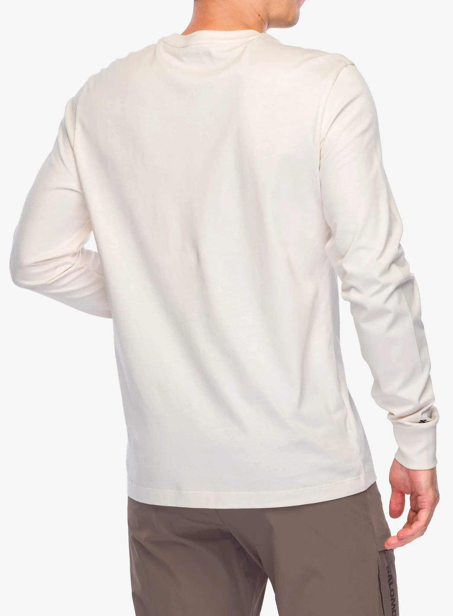 Mikina bez kapucne Salomon Chest Logo LS Tee - whisper white