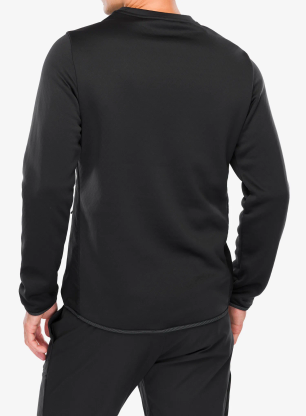 Mikina bez kapucne Salomon Outline Hyb Warm Pullov - deep black