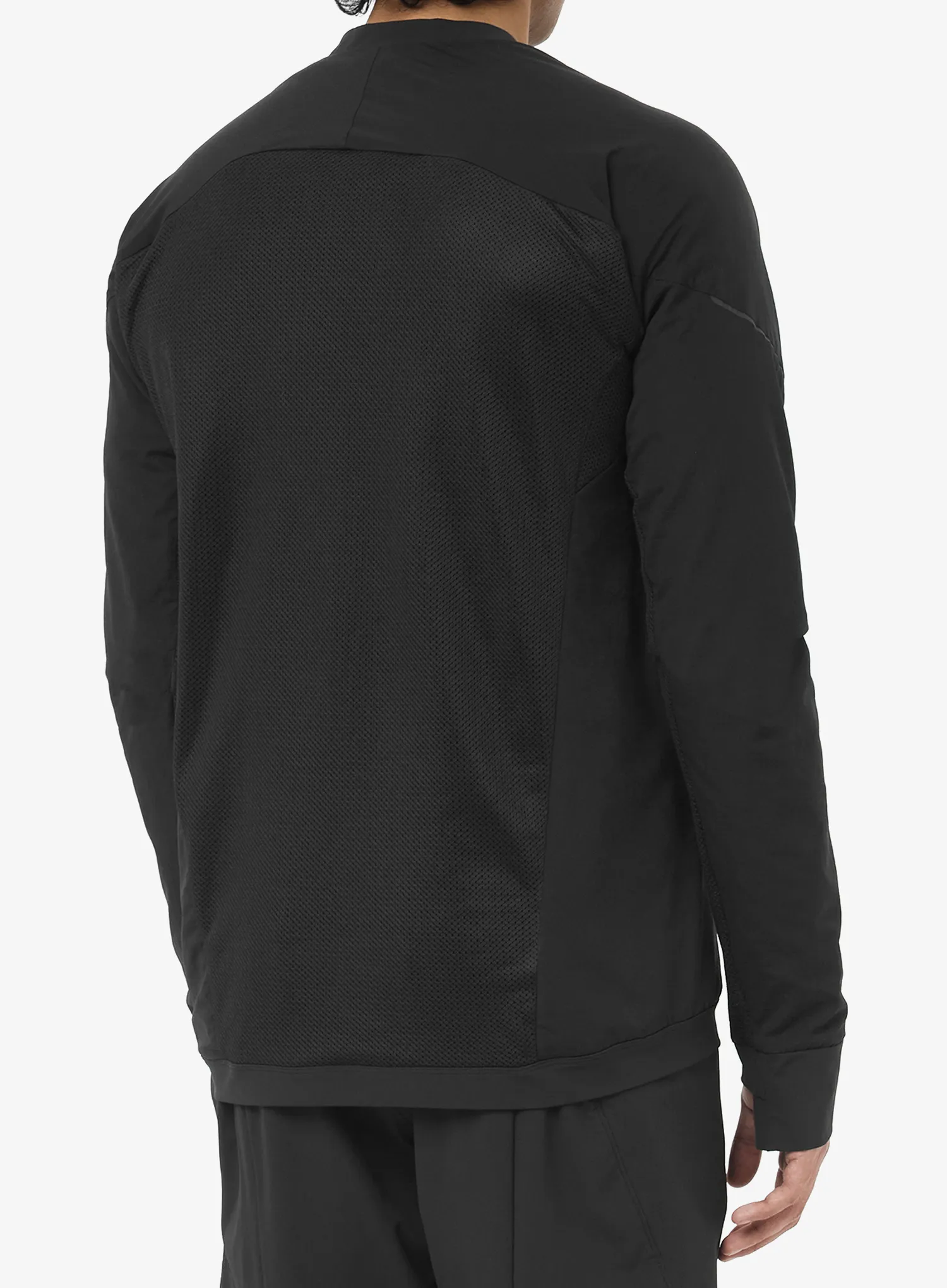 Mikina bez kapucne Salomon Ultra Fleece - deep black