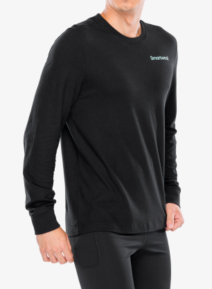 Mikina bez kapucne Smartwool Gondola View Long Sleeve Graphic Tee - black