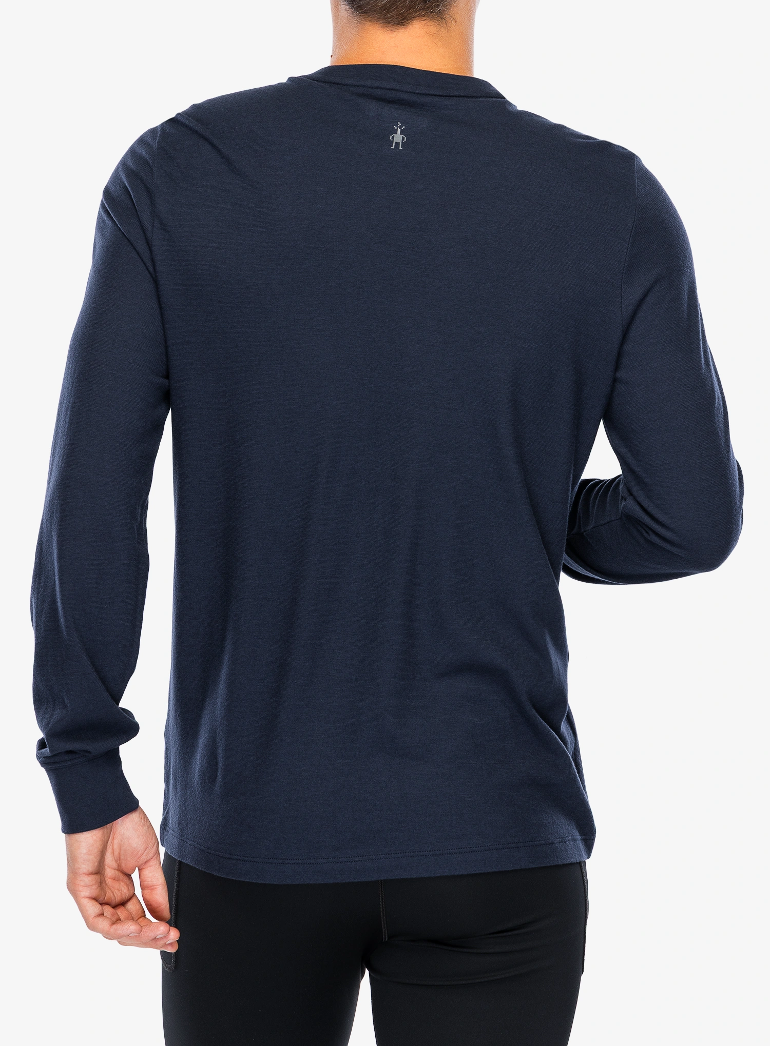 Mikina bez kapucne Smartwool Snowcat Graphic Long Sleeve Graphic Tee - deep navy