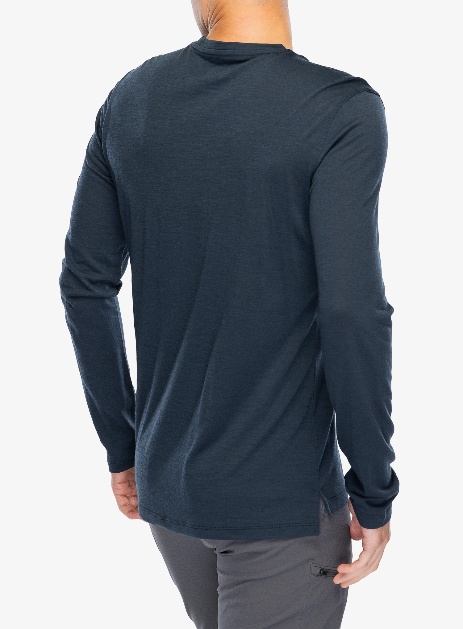 Mikina bez kapucne Super.natural Almost Done LS - blueberry/various