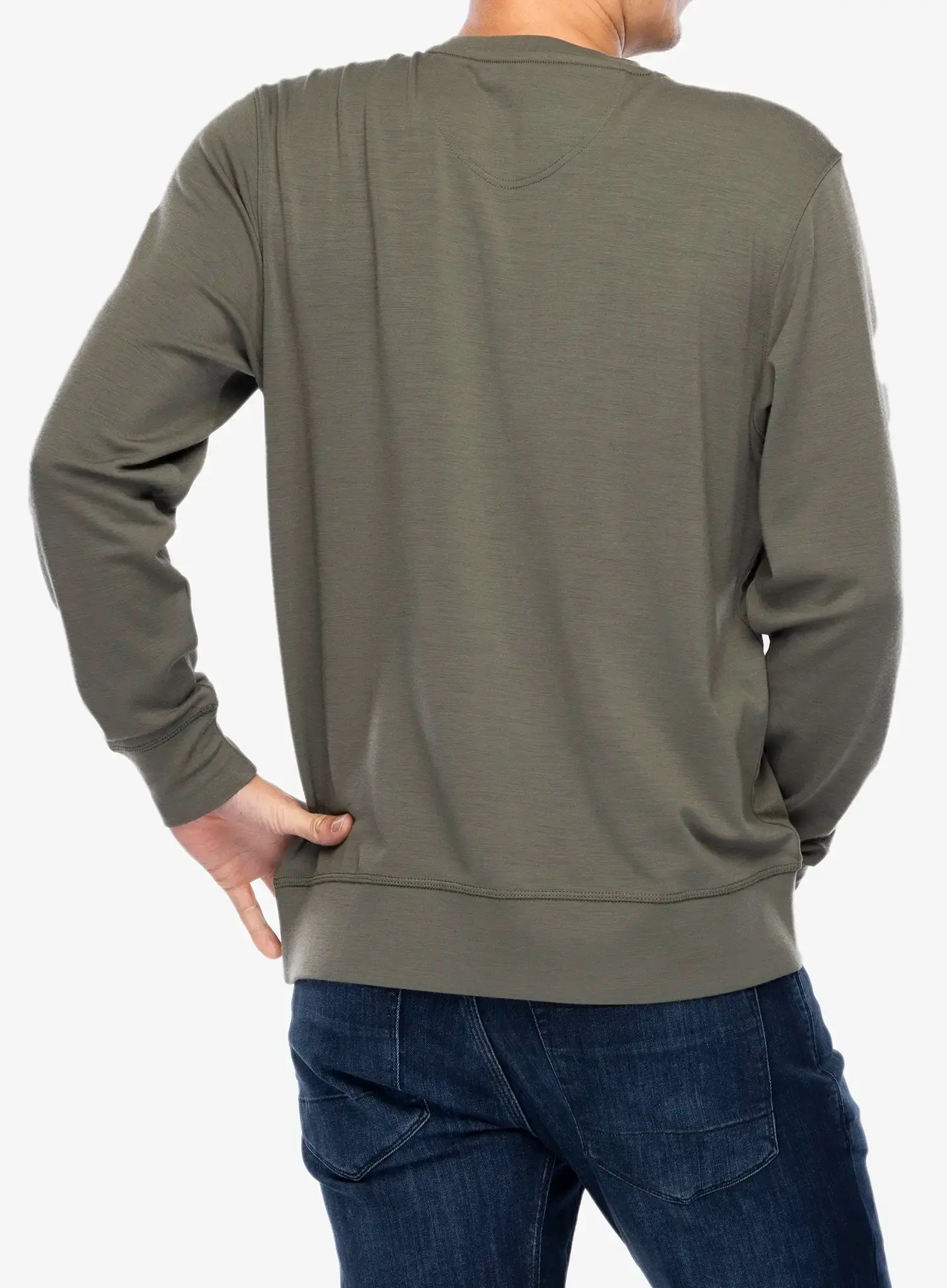 Mikina bez kapucne Super.natural Sn Sailor Crew - tea leaf/jet black/raisin