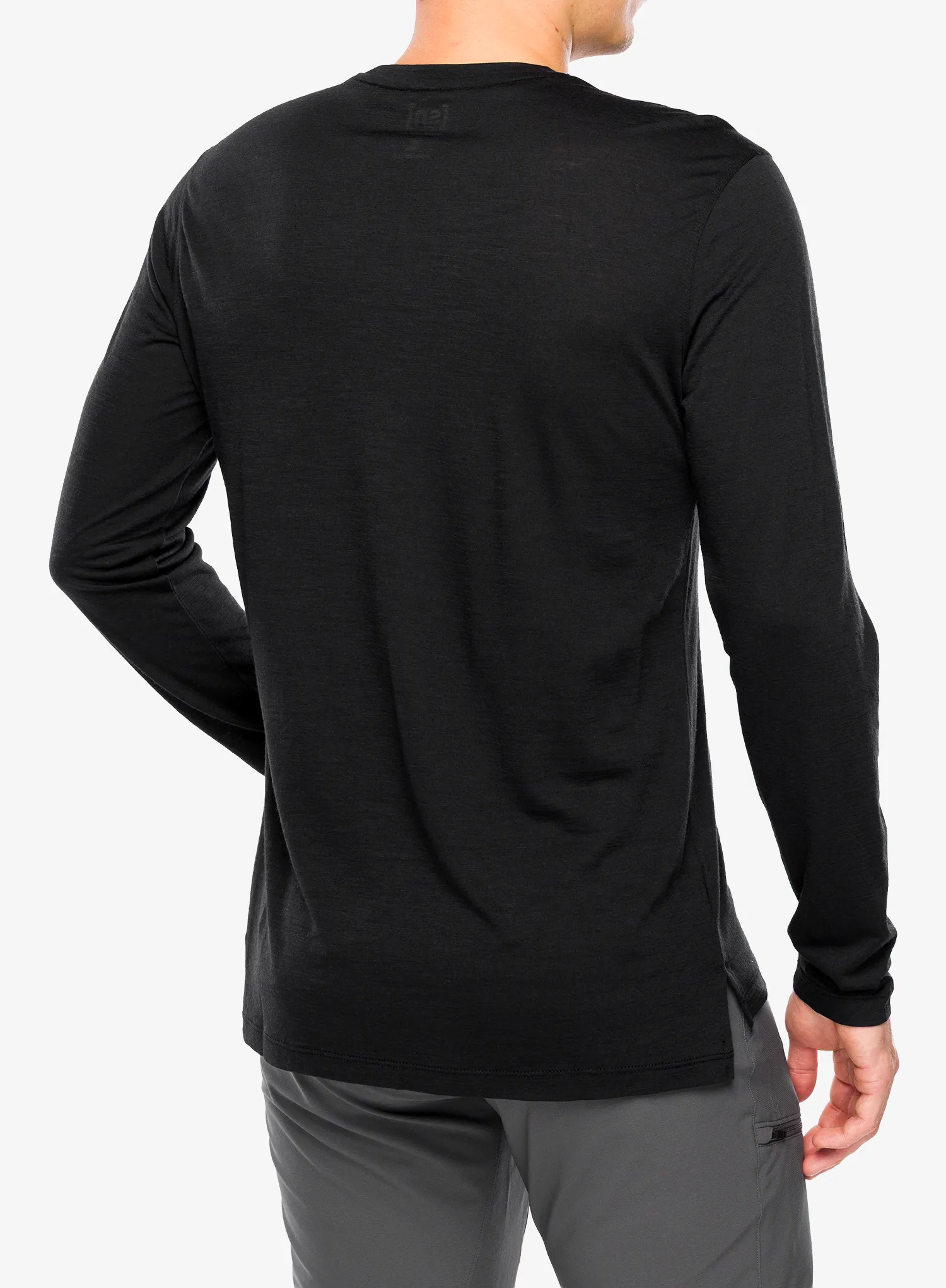 Mikina bez kapucne Super.natural Swiss Lodge LS - cash.grey mel/dark shadow mel