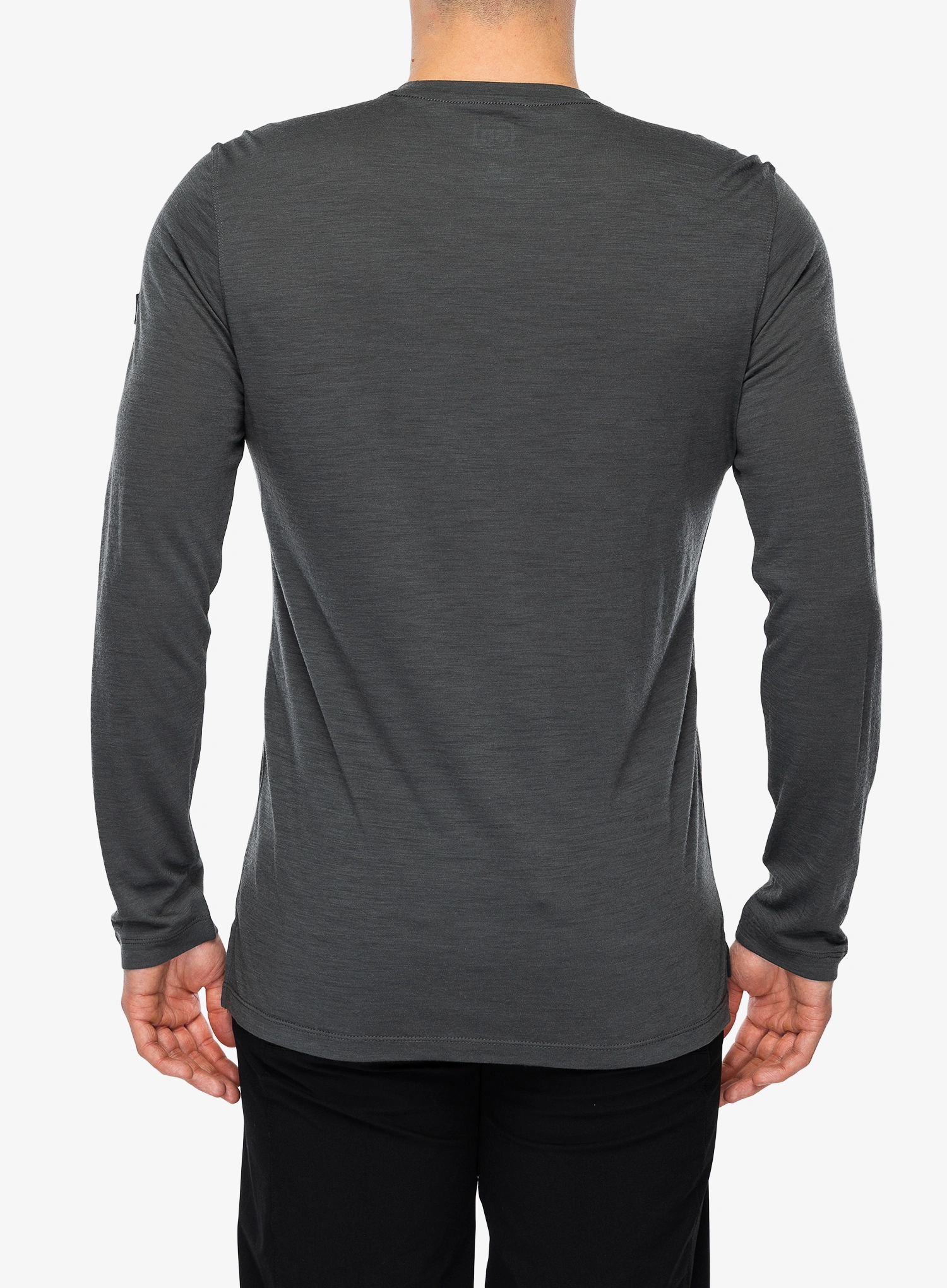 Mikina bez kapucne Super.natural Swiss Lodge LS - dark.s.mel/c.blue/cash.gry mel