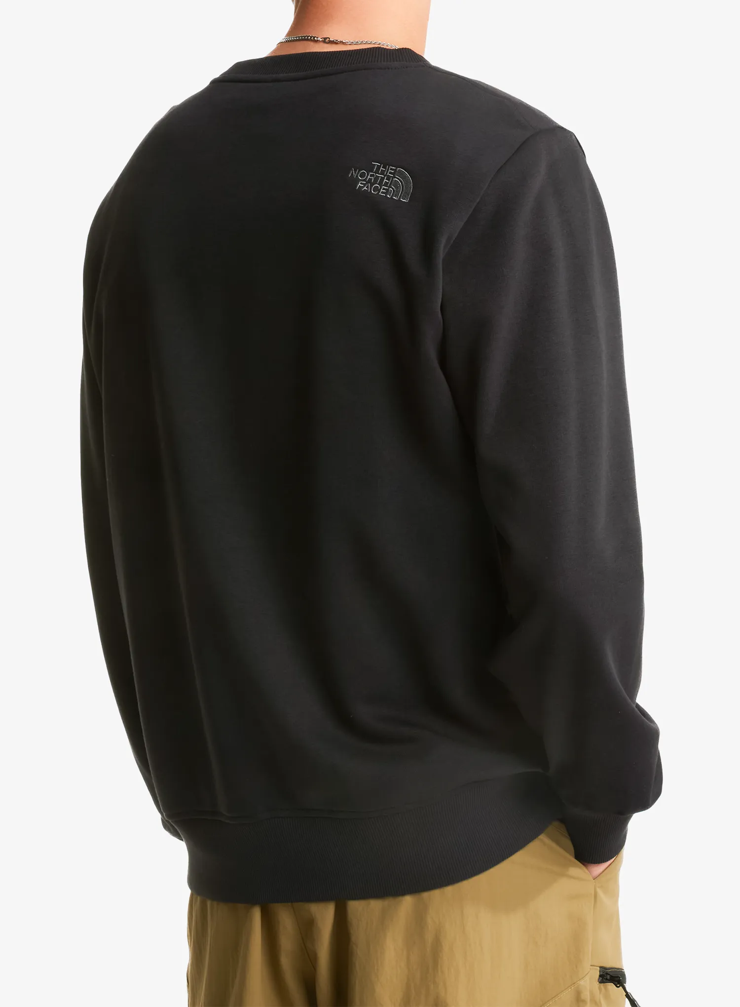 Mikina bez kapucne The North Face Drew Peak Light Crew - black/anthracite grey