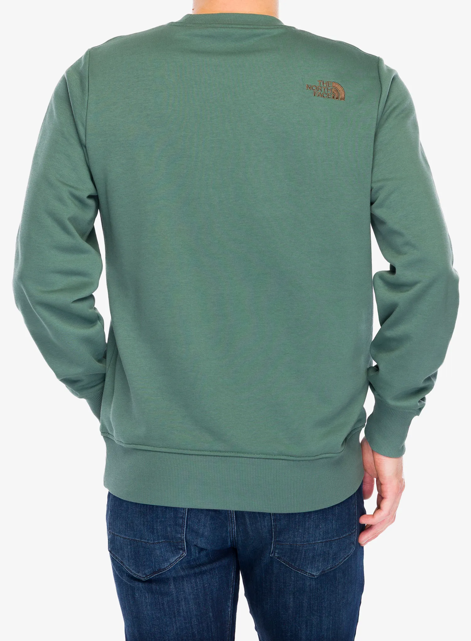Mikina bez kapucne The North Face Drew Peak Light Crew - duck green/latte