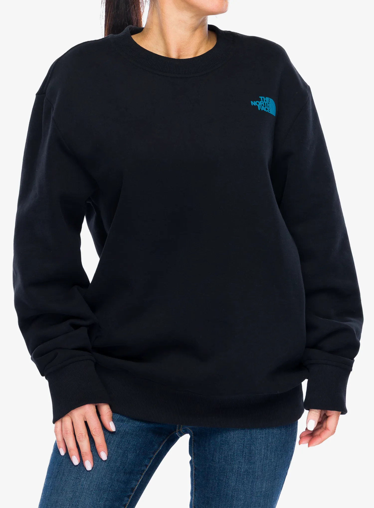 Mikina bez kapucne The North Face Nse Slopes Relaxed Crew Sweatshirt - tnf black
